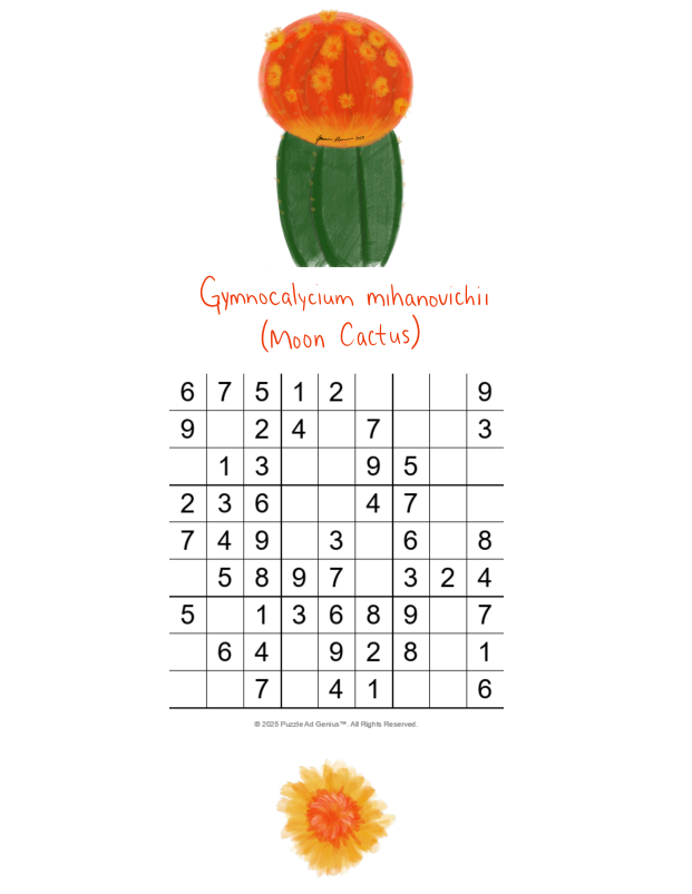 Paint Your Palette™ - Creative Puzzle, Moon Cactus