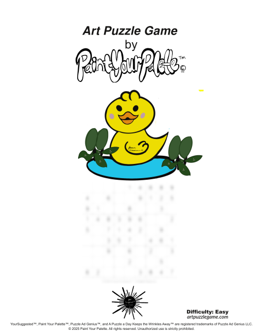 Art Puzzle Game | Digital Puzzle | Duck