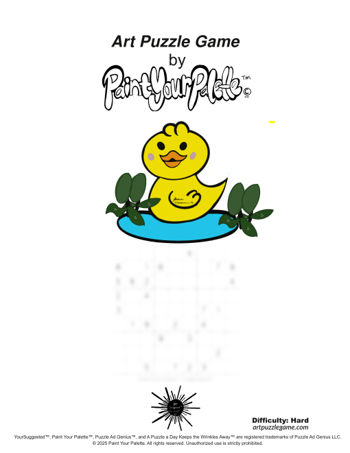 Art Puzzle Game | Digital Puzzle | Duck